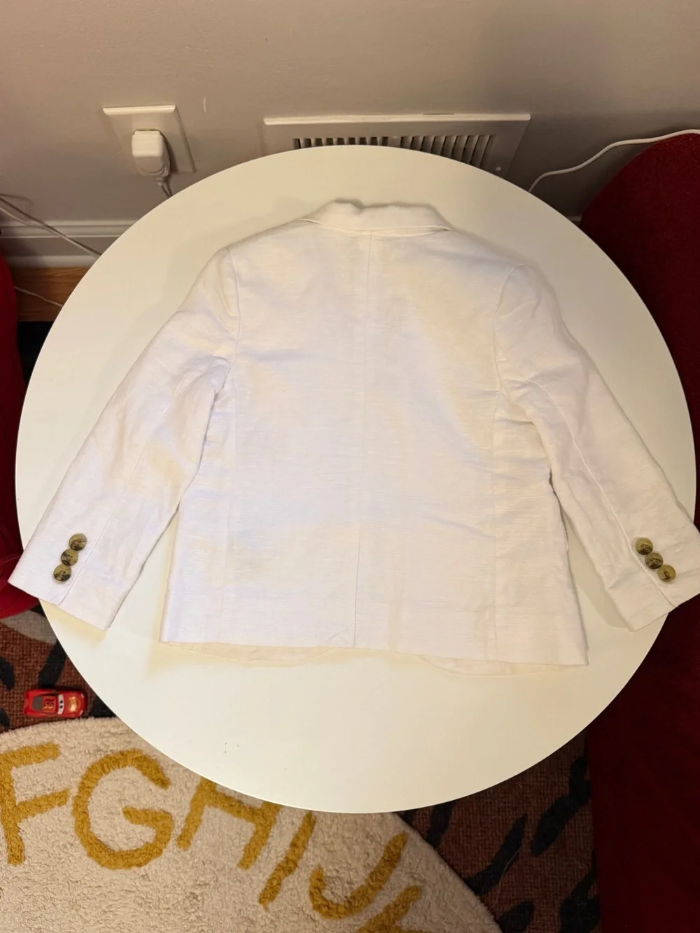 Janie and Jack White Linen-Blend Boys' Blazer 2T worn once